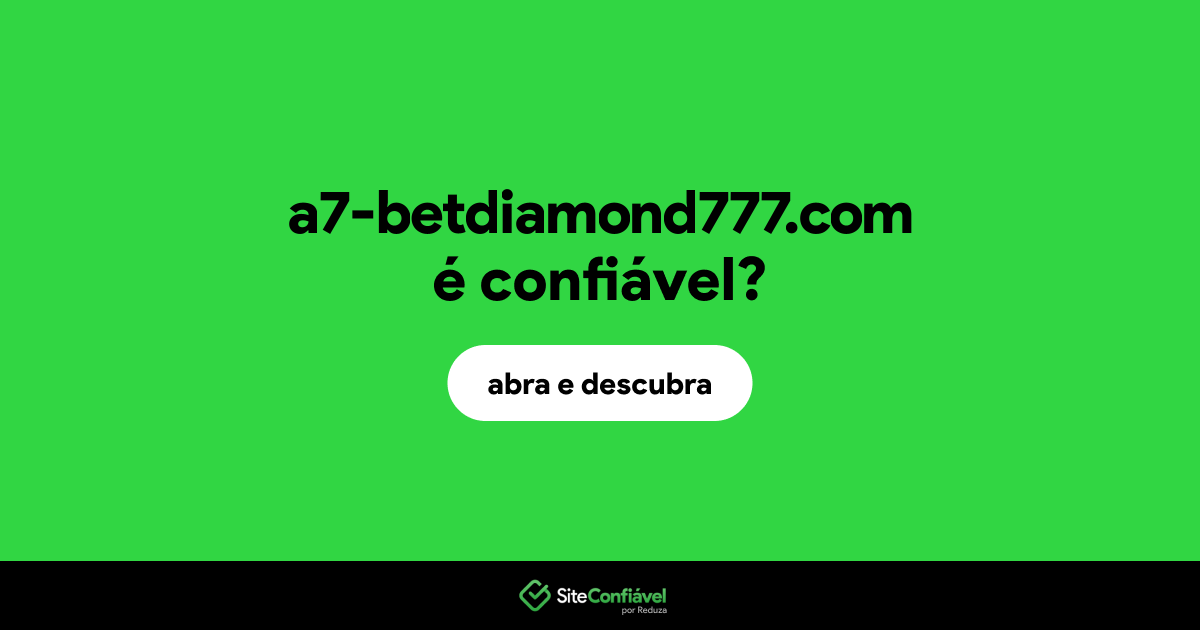O site a7-betdiamond777.com é confiável?