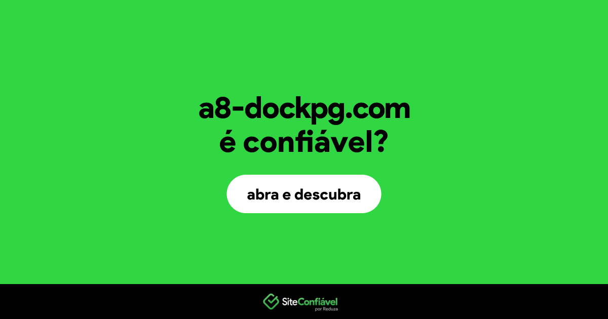 O site a8-dockpg.com é confiável?