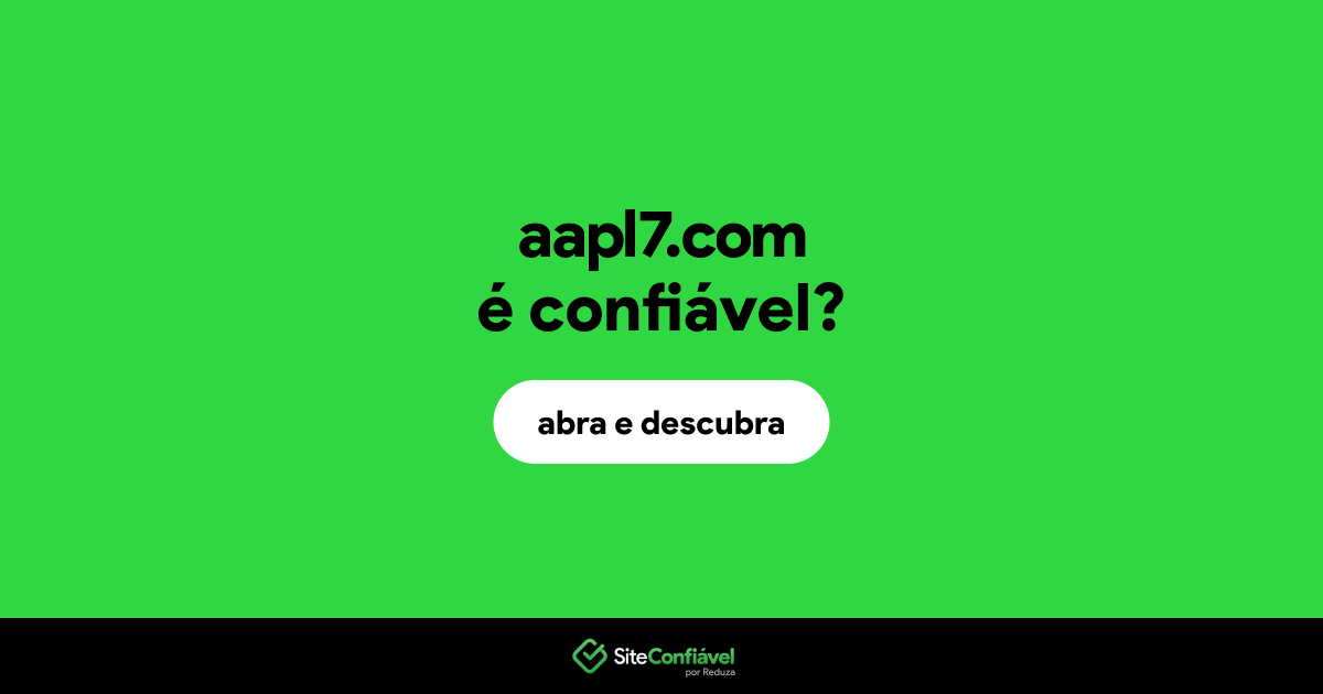 O site aapl7.com é confiável?