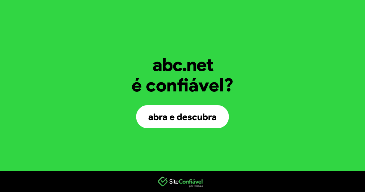 O site abc.net é confiável?