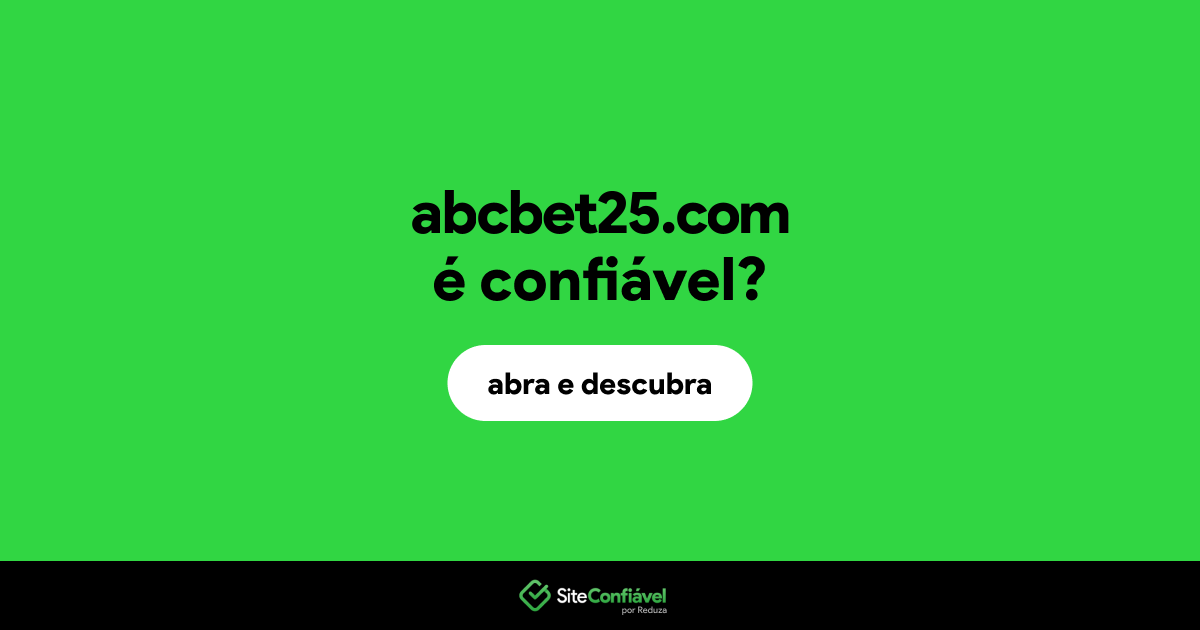O site abcbet25.com é confiável?