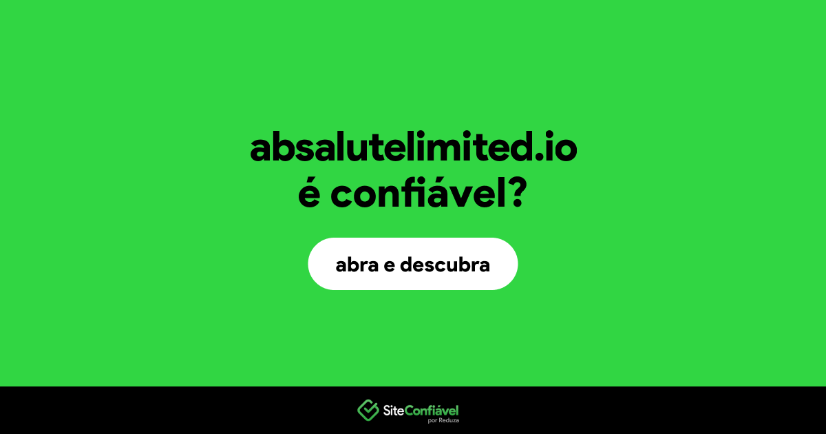 O site absalutelimited.io é confiável?