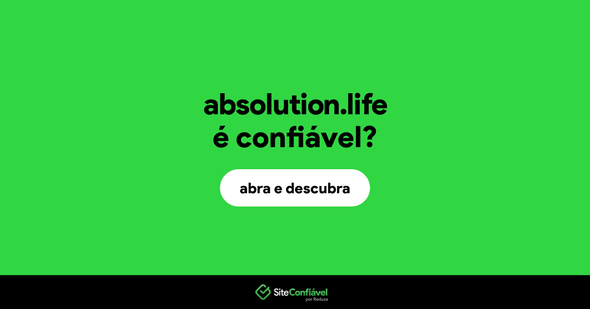 O site absolution.life é confiável?