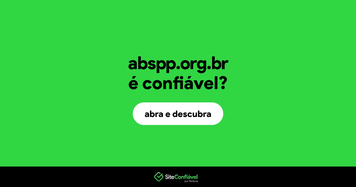 O site abspp.org.br é confiável?