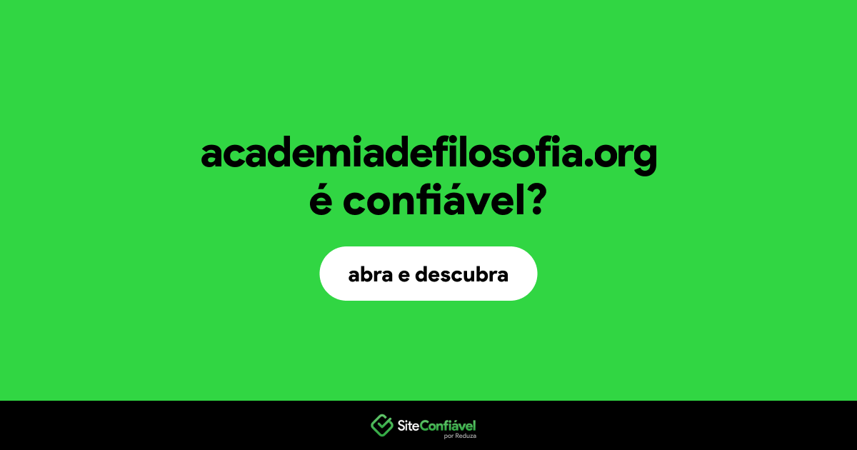 O site academiadefilosofia.org é confiável?