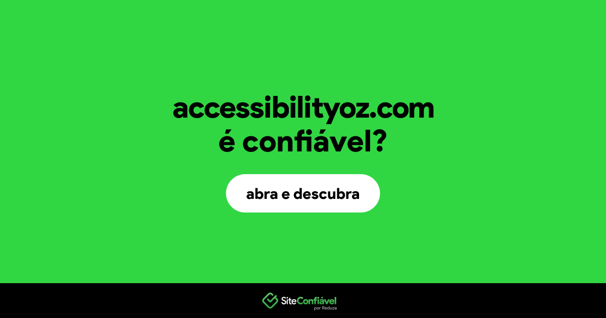 O site accessibilityoz.com é confiável?