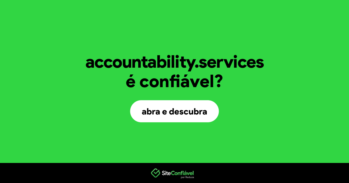 O site accountability.services é confiável?