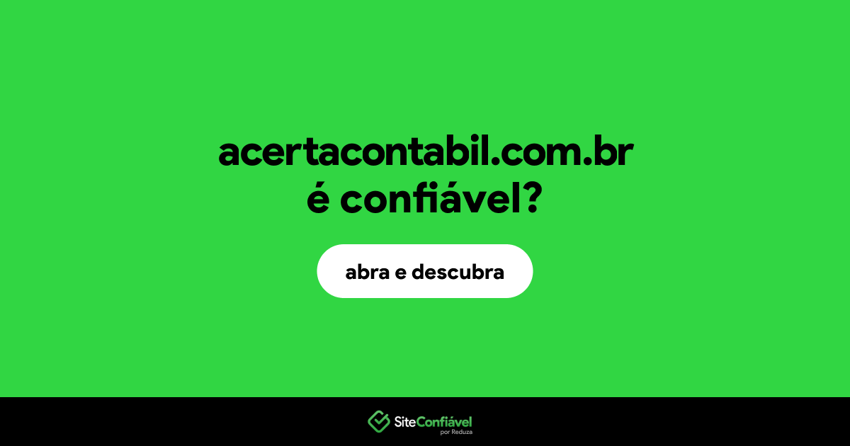 O site acertacontabil.com.br é confiável?