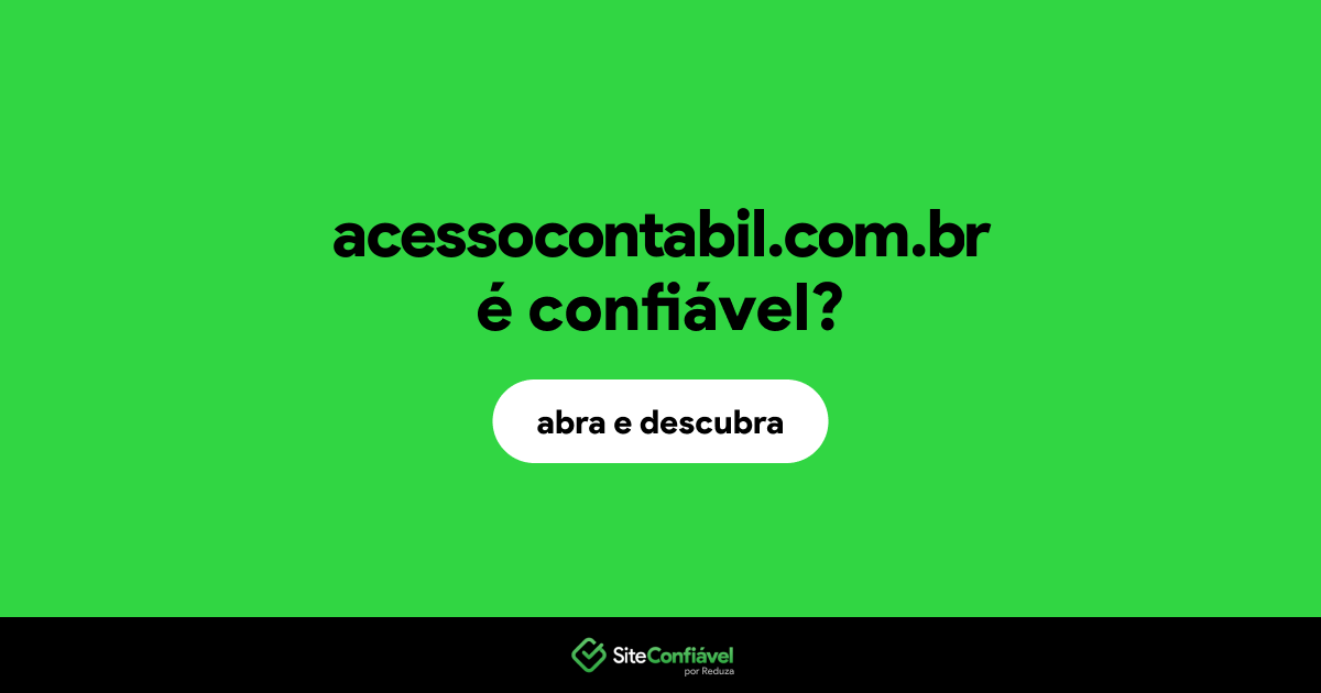 O site acessocontabil.com.br é confiável?