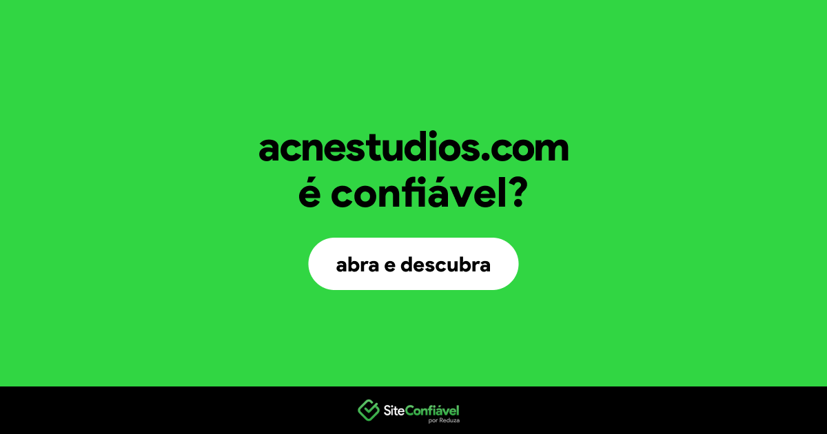 O site acnestudios.com é confiável?