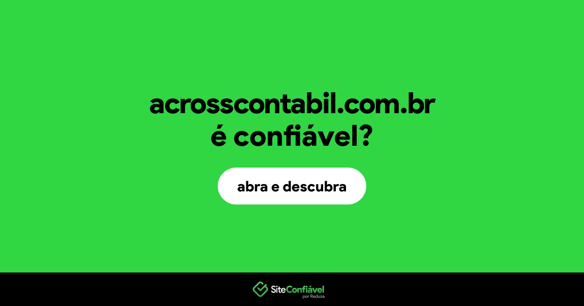 O site acrosscontabil.com.br é confiável?