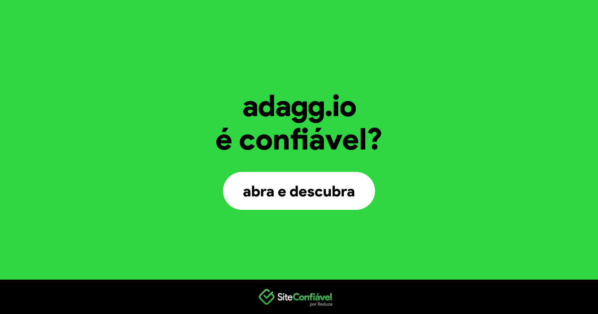 O site adagg.io é confiável?