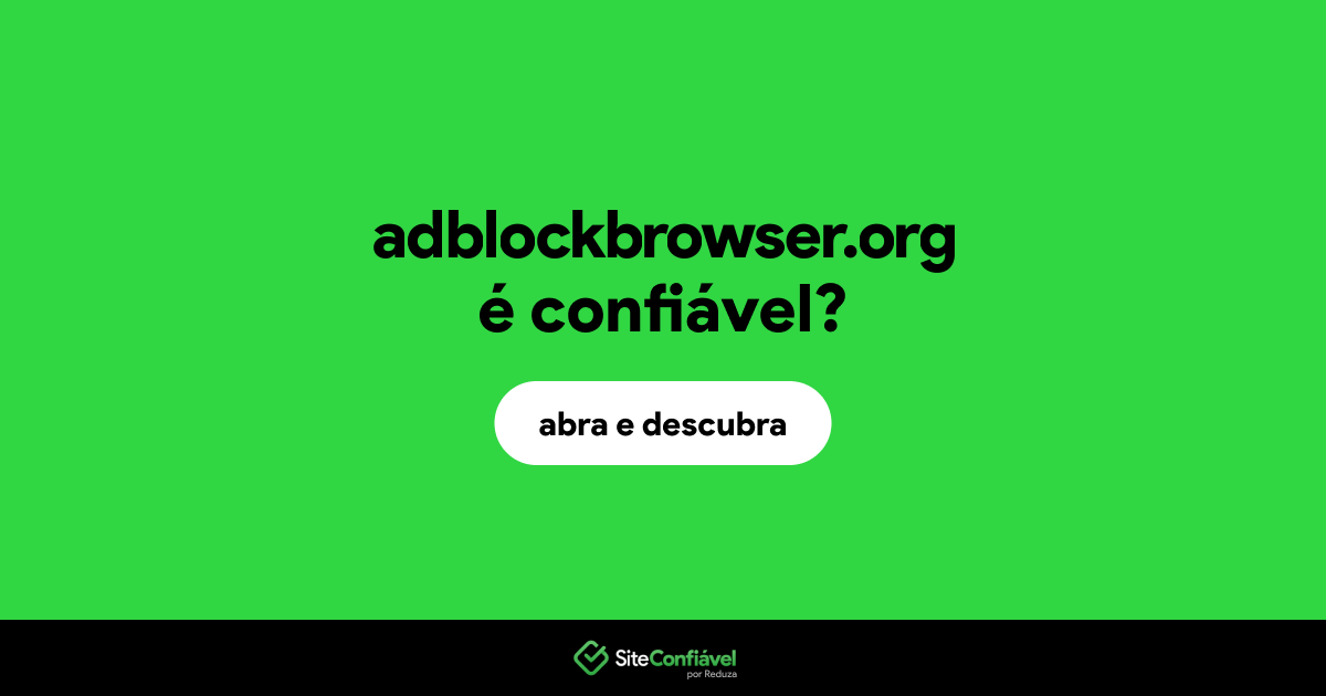 O site adblockbrowser.org é confiável?
