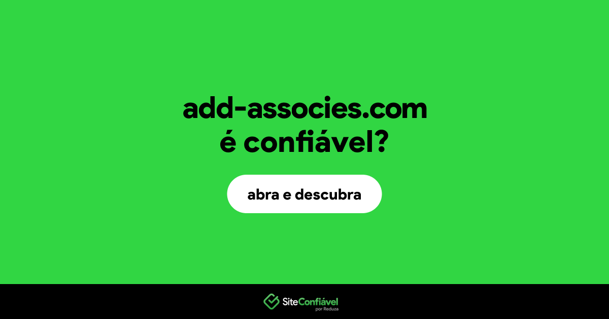 O site add-associes.com é confiável?