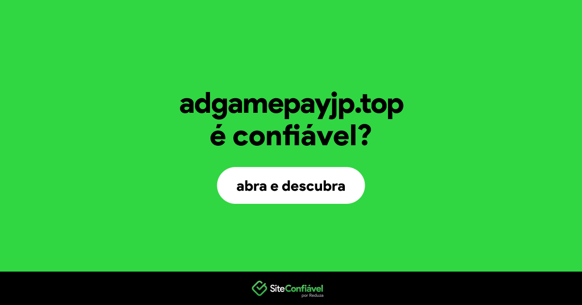 O site adgamepayjp.top é confiável?