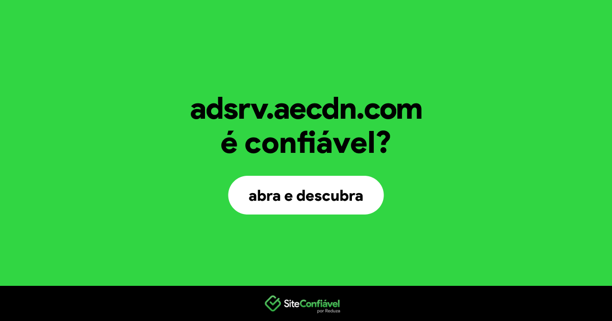 O site adsrv.aecdn.com é confiável?