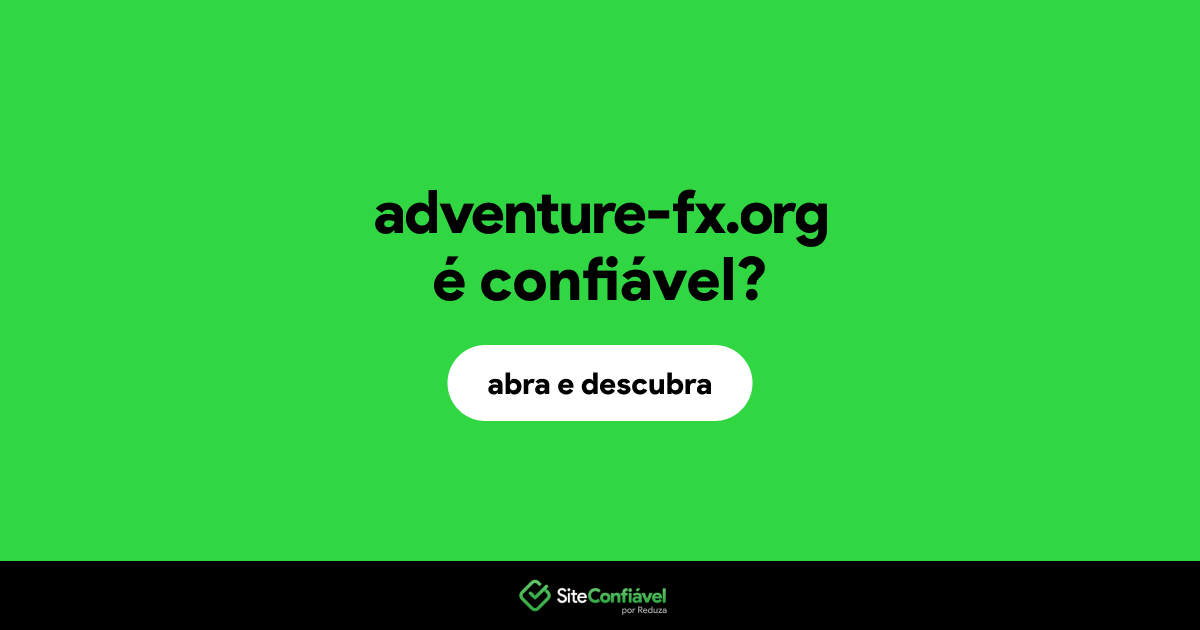 O site adventure-fx.org é confiável?