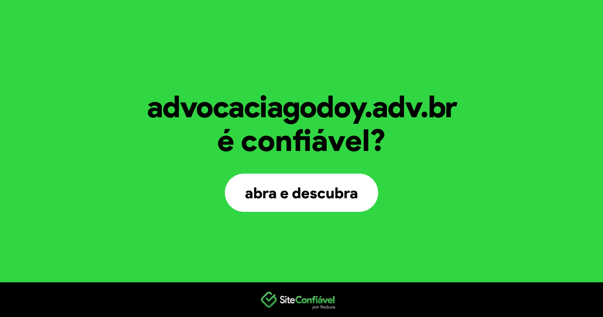 O site advocaciagodoy.adv.br é confiável?