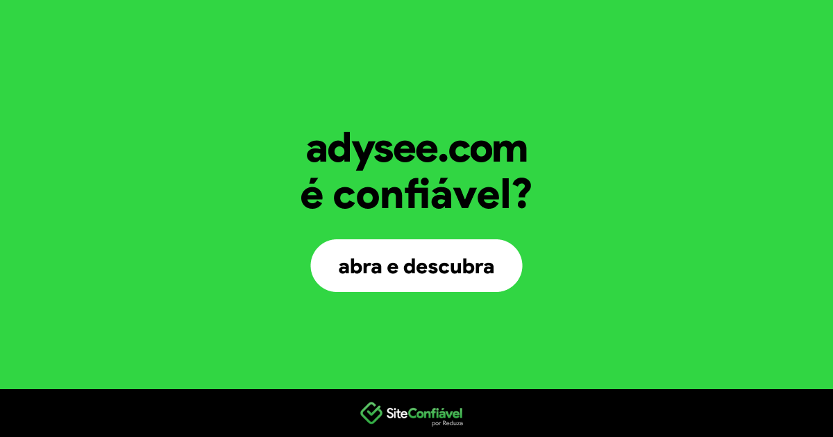 O site adysee.com é confiável?