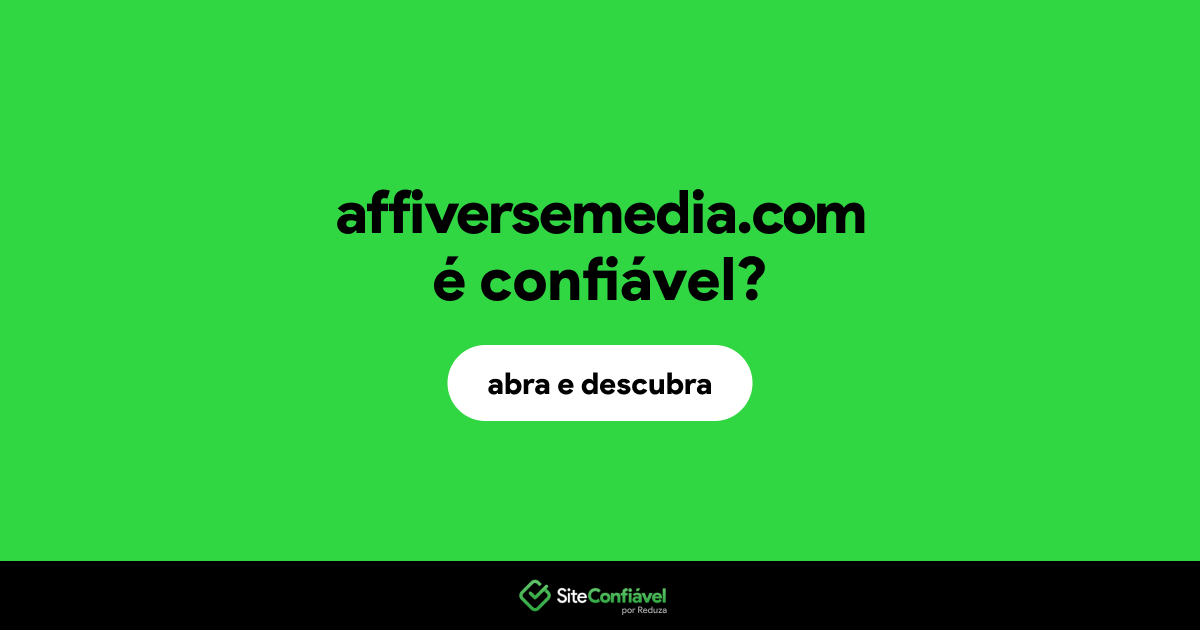 O site affiversemedia.com é confiável?