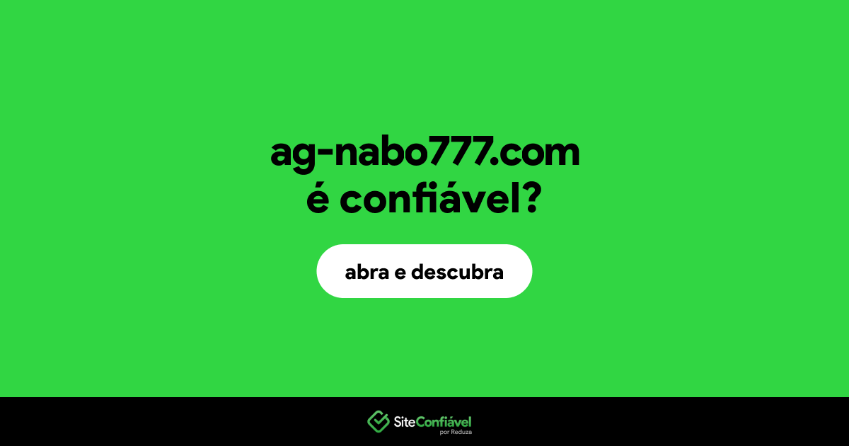 O site ag-nabo777.com é confiável?