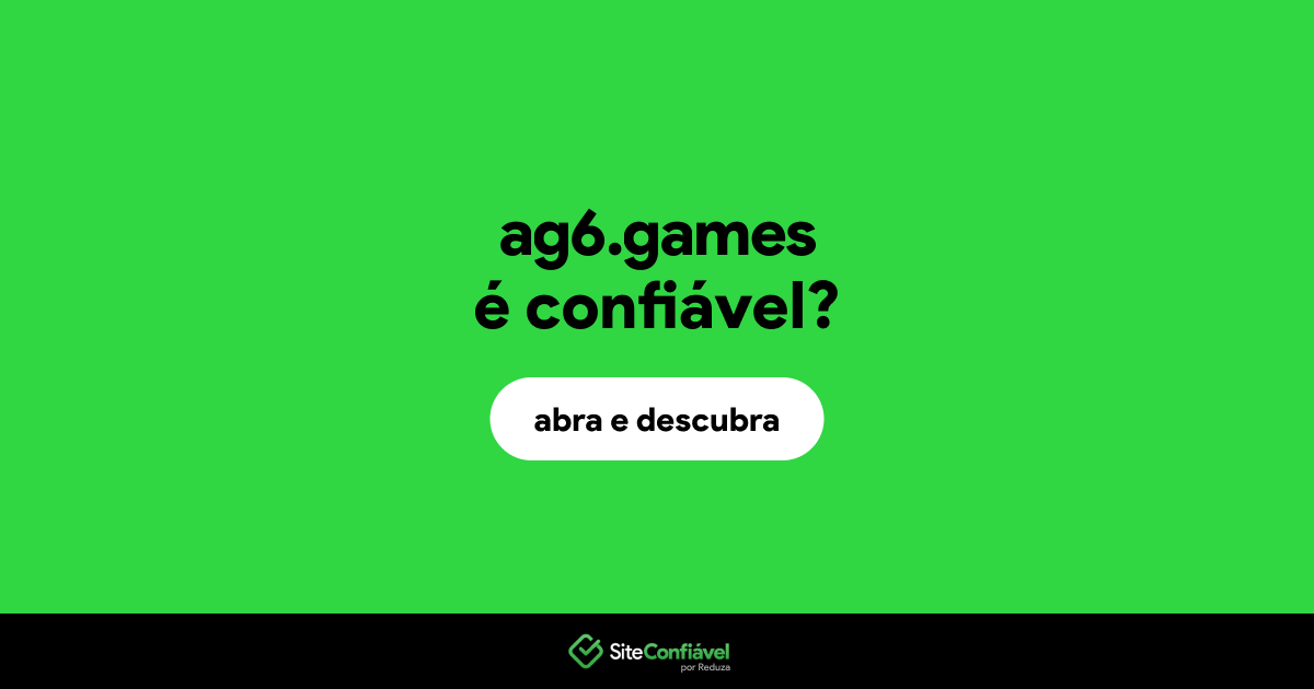 O site ag6.games é confiável?