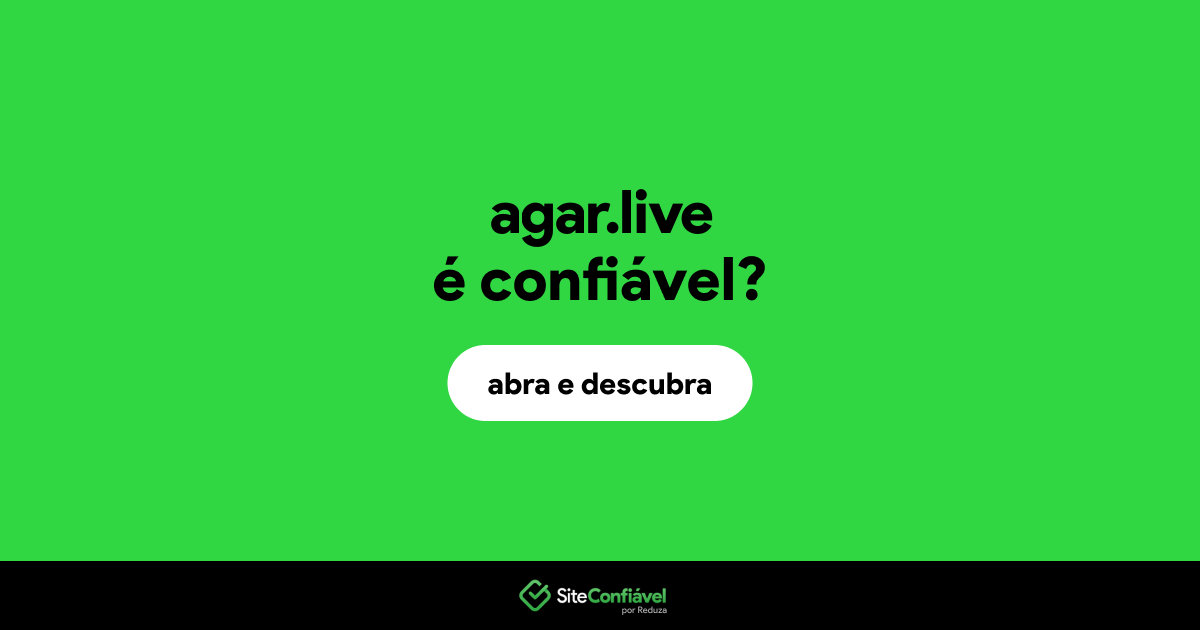 O site agar.live é confiável?