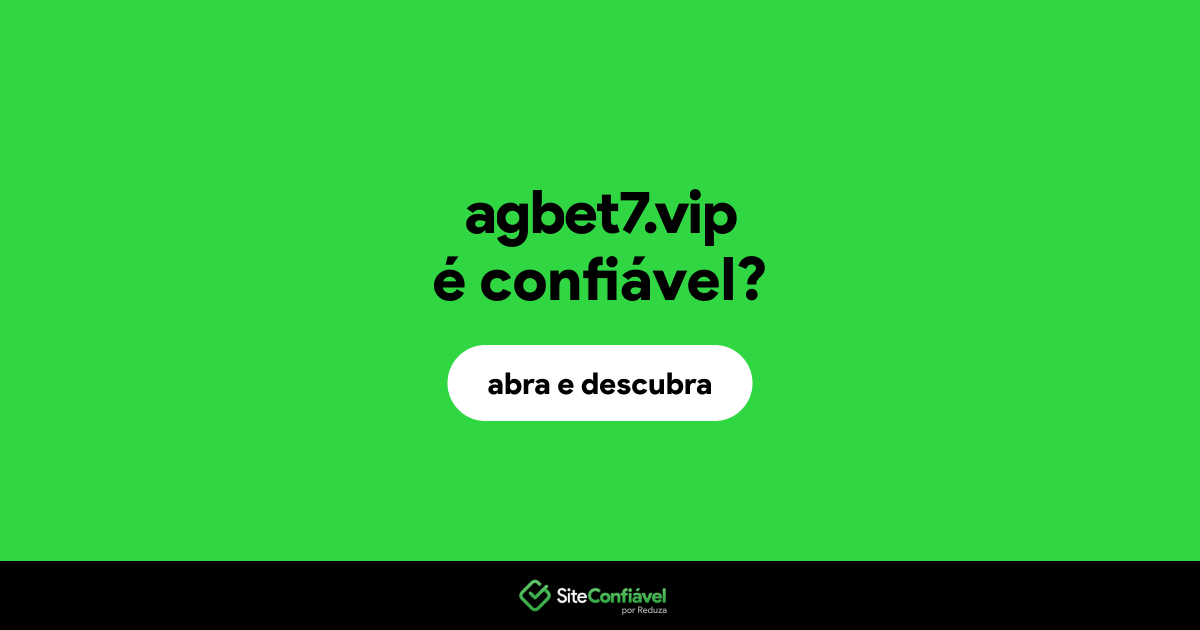 O site agbet7.vip é confiável?