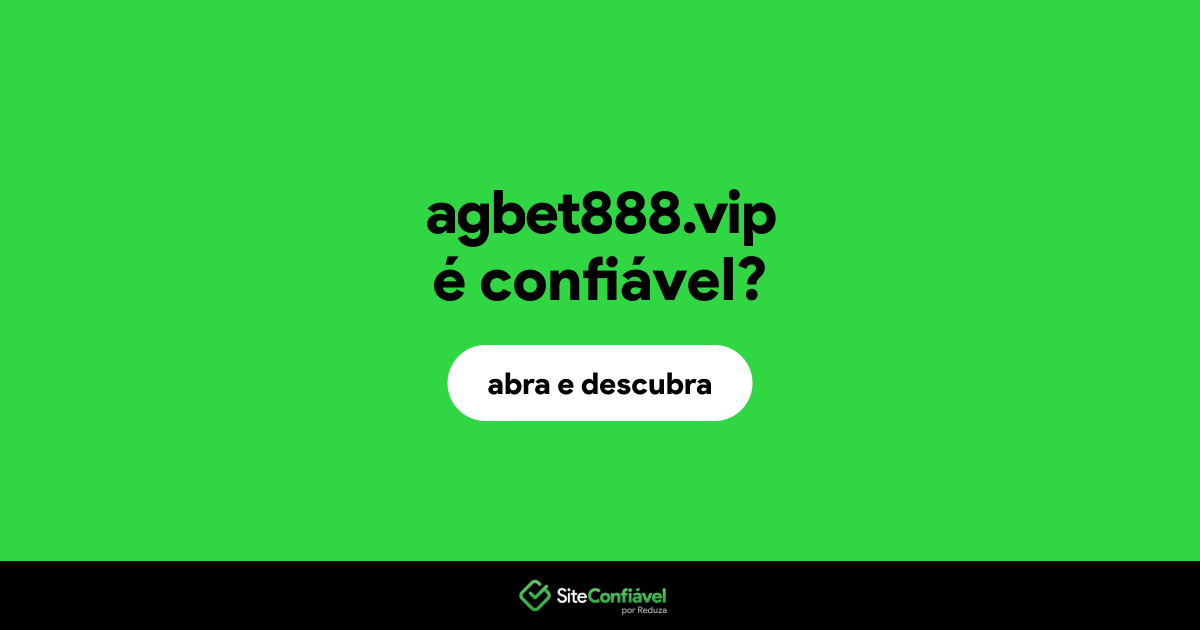O site agbet888.vip é confiável?