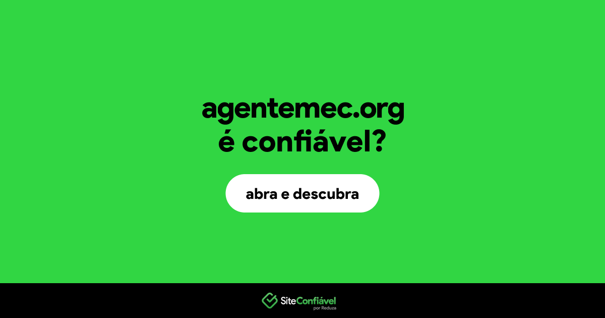 O site agentemec.org é confiável?
