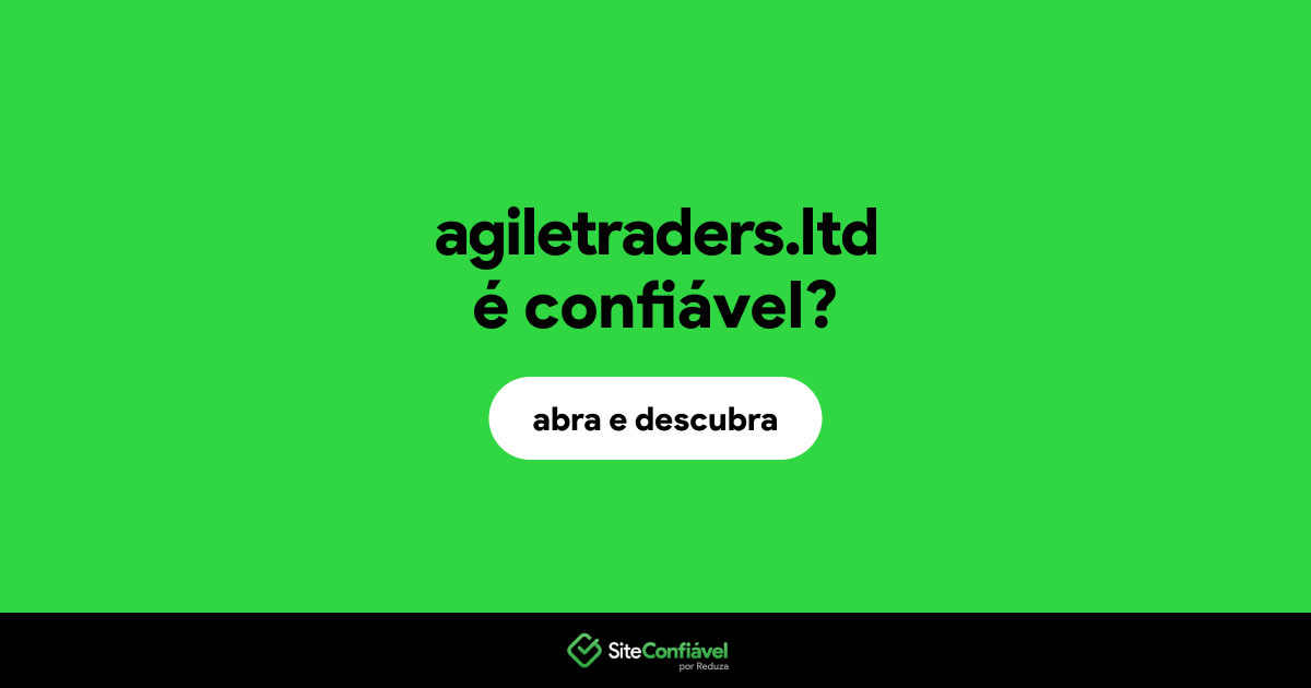O site agiletraders.ltd é confiável?