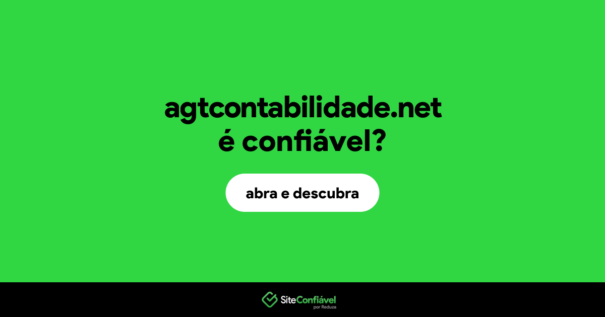 O site agtcontabilidade.net é confiável?