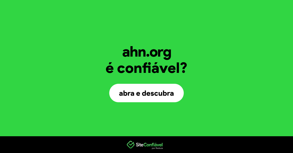 O site ahn.org é confiável?