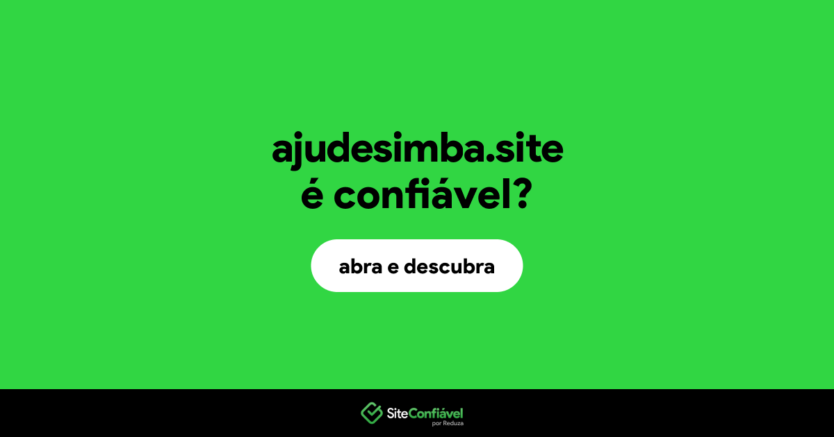 O site ajudesimba.site é confiável?