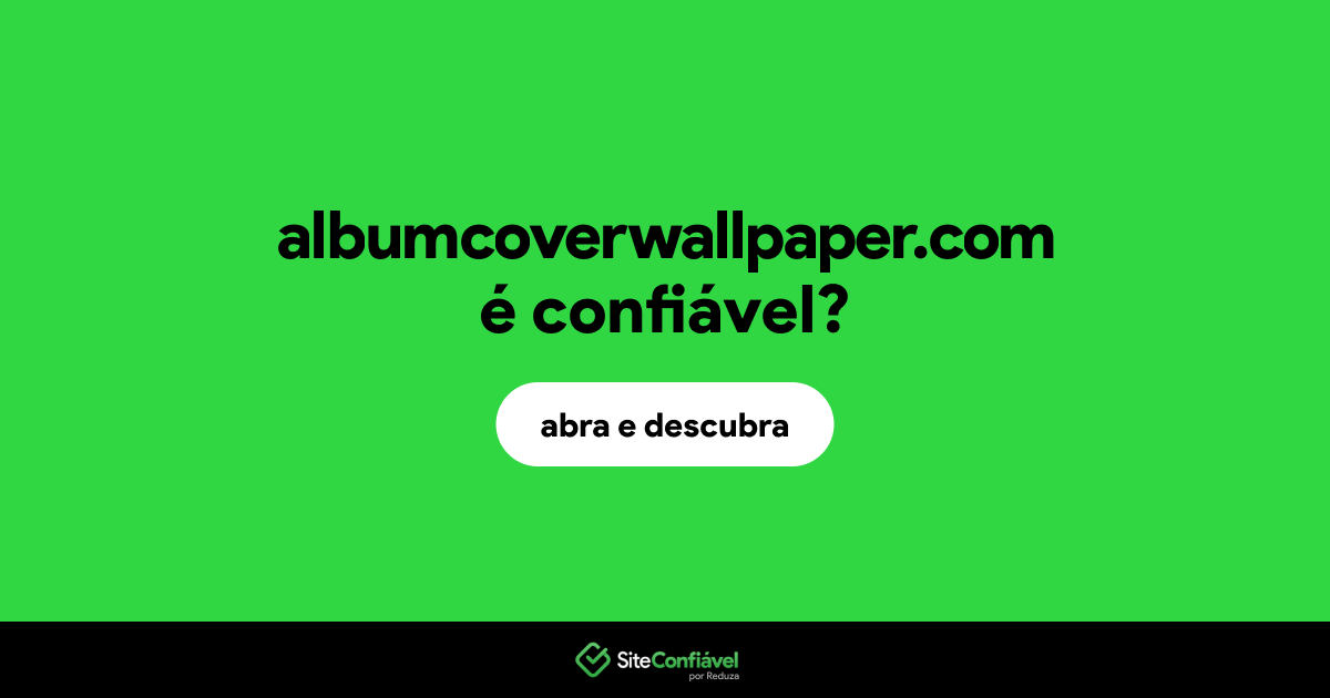 O site albumcoverwallpaper.com é confiável?