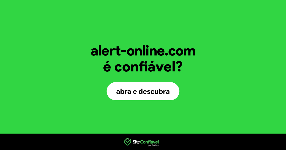 O site alert-online.com é confiável?
