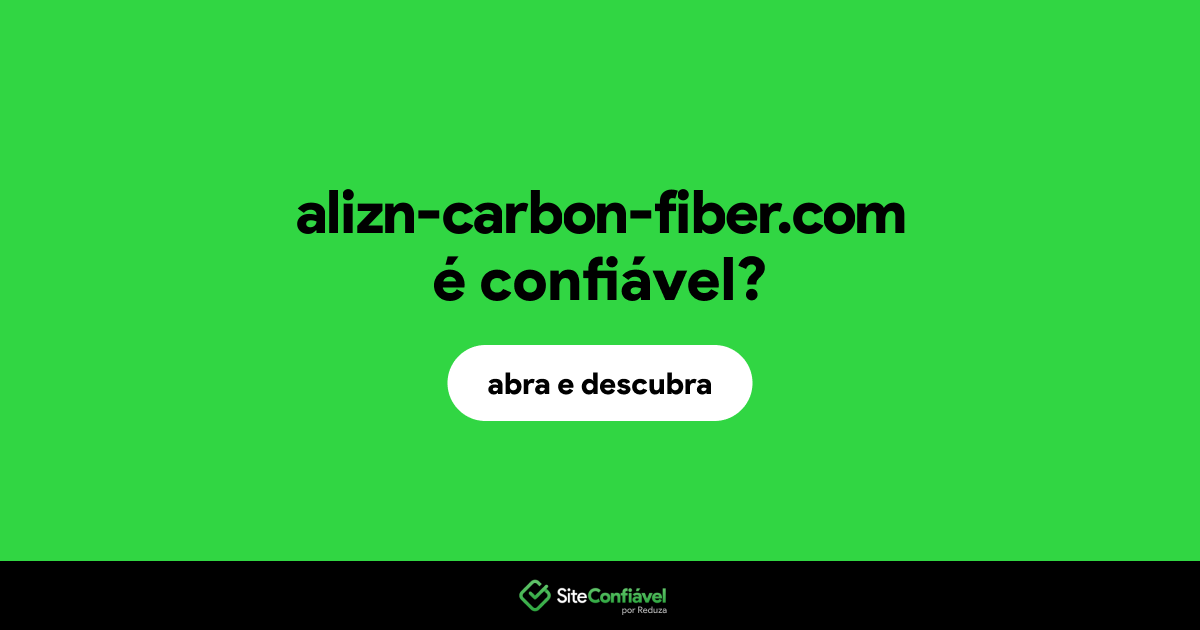 O site alizn-carbon-fiber.com é confiável?