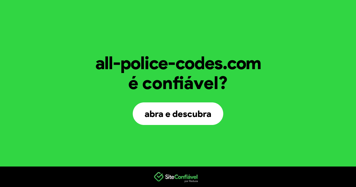 O site all-police-codes.com é confiável?