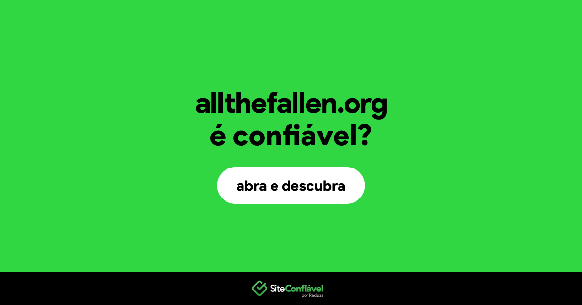 O site allthefallen.org é confiável?