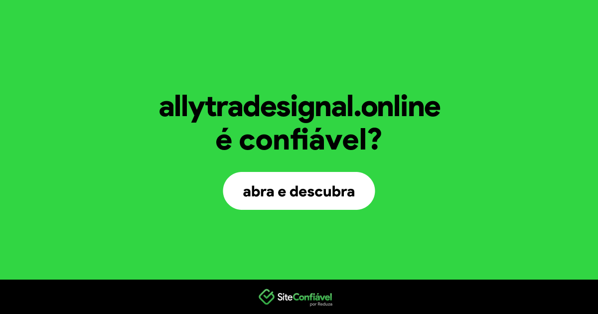 O site allytradesignal.online é confiável?