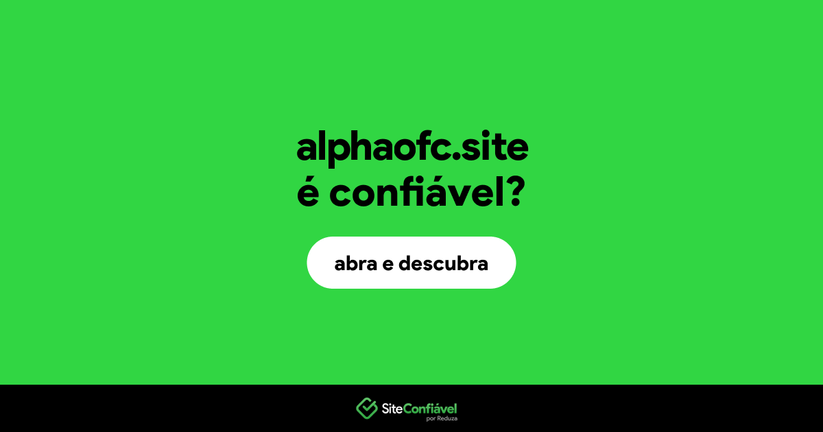 O site alphaofc.site é confiável?