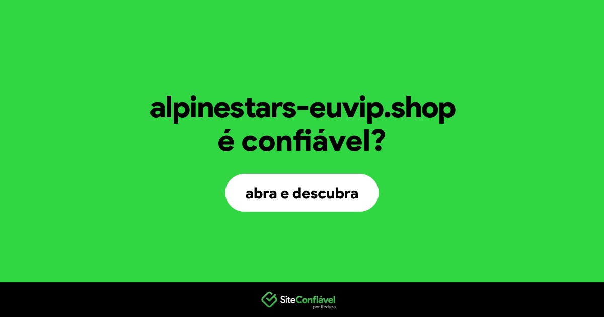 O site alpinestars-euvip.shop é confiável?