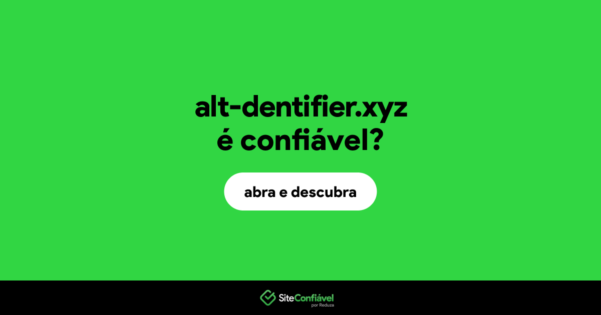 O site alt-dentifier.xyz é confiável?