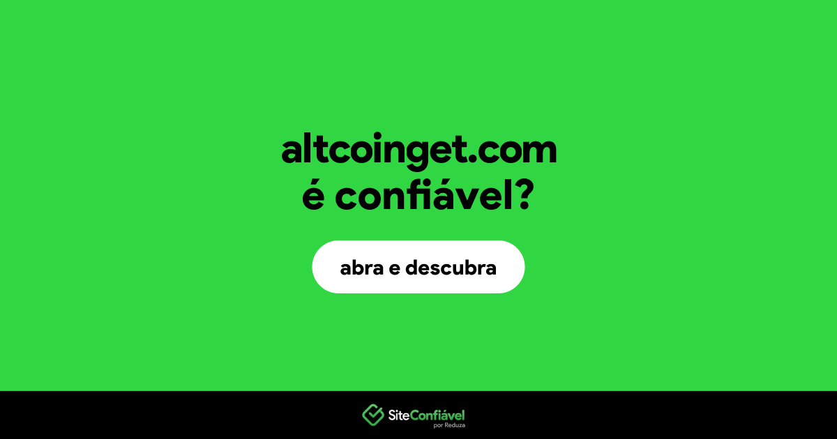 O site altcoinget.com é confiável?