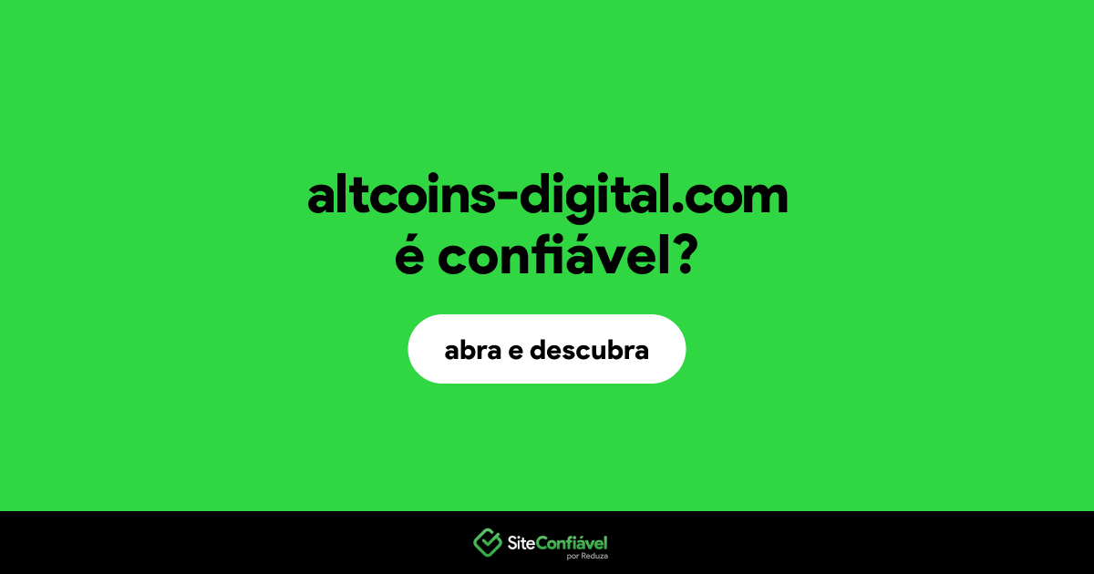O site altcoins-digital.com é confiável?
