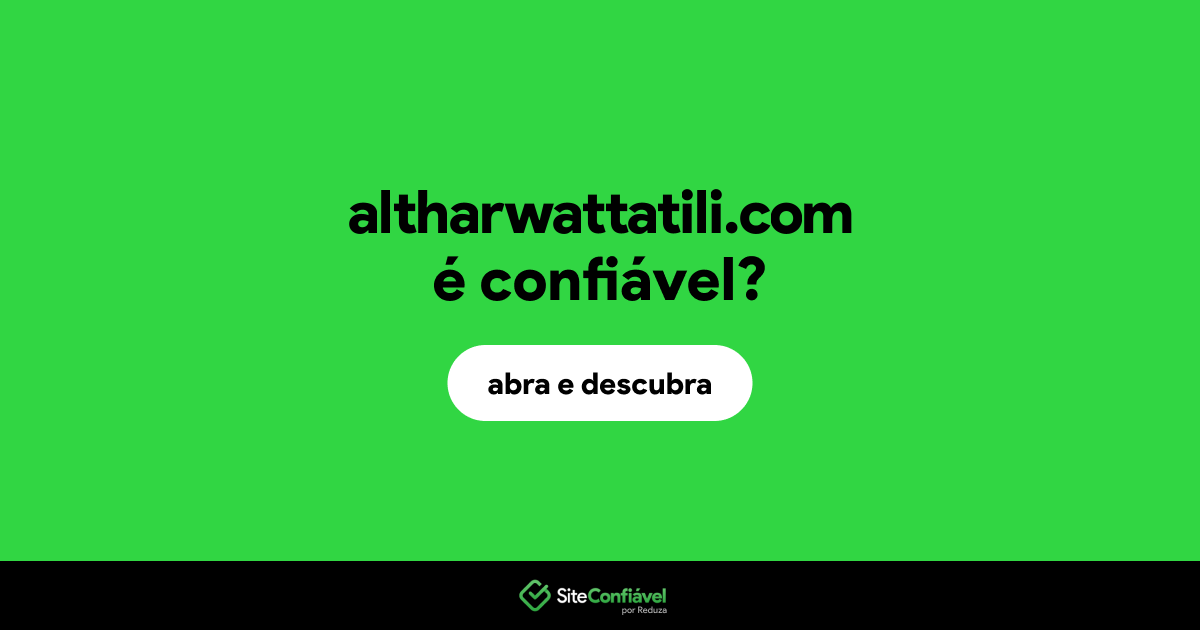 O site altharwattatili.com é confiável?