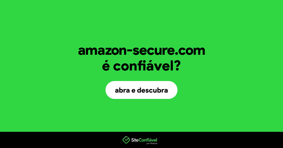 O site amazon-secure.com é confiável?
