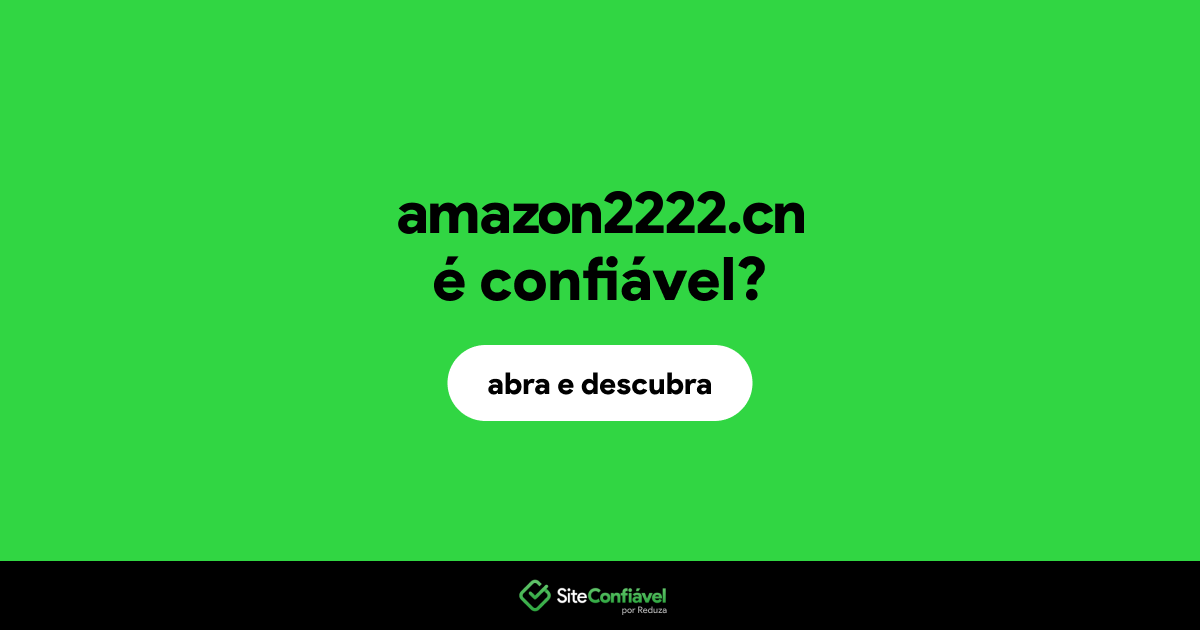 O site amazon2222.cn é confiável?