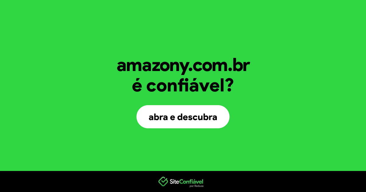 O site amazony.com.br é confiável?