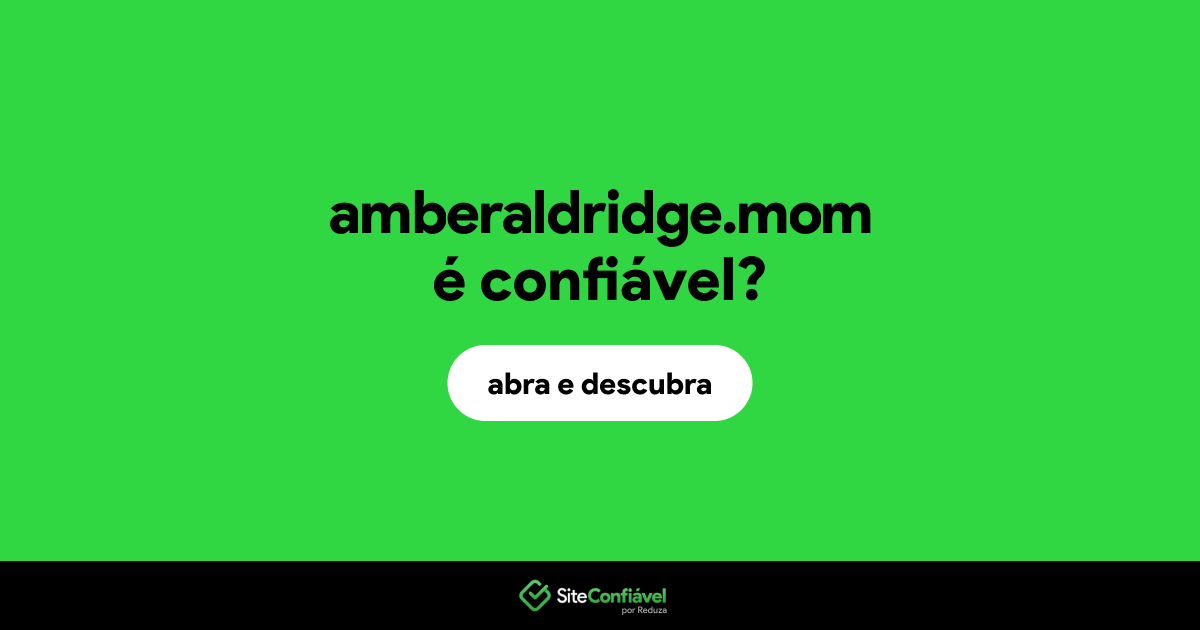 O site amberaldridge.mom é confiável?
